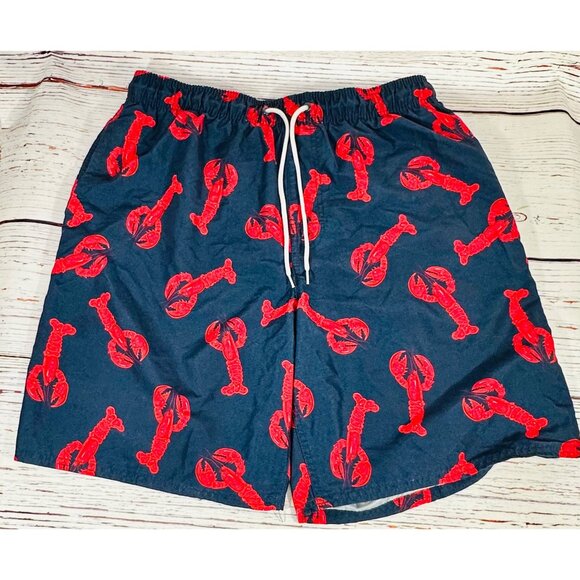 Beverly Hills Polo Club Mens Sz Large Lobster Print Swim Shorts With Mesh Lining - Picture 2 of 8